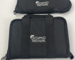 Lot of 2 x SCIPIO Tactical Rugged Double Padded Pistol Gun Ammo Case - B... - $37.61