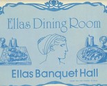 Ellas Dining Room at Ellas Banquet Hall Placemat Scarborough Ontario Canada - $13.86