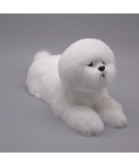 Animal decoration handmade plush toy companion dog Bichon Frise - £60.55 GBP