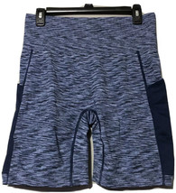 Under Control Womens Blue High Waisted w/Pockets Yoga Biker Shorts Size Large - £7.83 GBP