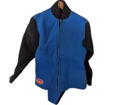 Ocean Apparel 2mm Neoprene Scuba Long Sleeve Front Zip Jacket Wetsuit size L - £11.21 GBP