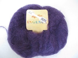 NEW Katia Ingenua Mohair Yarn Purple Color 23 1.75 oz 50g 153 yds - £7.85 GBP