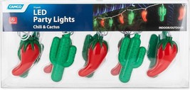 Camco - 42659 - Chili &amp; Cactus 10 Party Lights Patio Decor - 8 ft. - £23.49 GBP