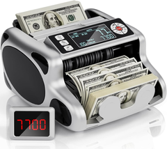 Money Counter Machine, Value Count, Dollar, Euro UV/MG/IR/DD Cash Counte... - £94.97 GBP