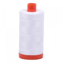 Aurifil Mako Cotton Thread Solid 50wt 1422yds White - £14.98 GBP