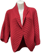New Chico&#39;s Women&#39; Red Knit Short Shelia Cardigan Sweater - Size 2 - £38.80 GBP