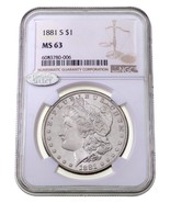 1881-S Argent Morgan Dollar Classé Par NGC Comme MS-62 Littleton Select - $173.20 CAD