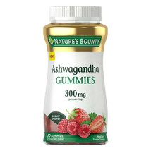 Nature&#39;s Bounty Ashwagandha Gummies;  Mixed Berry;  300 mg;  60 Count(D0102H74BX - £36.77 GBP
