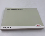 2018 Kia Rio Owners Manual Handbook OEM F04B24084 - £24.62 GBP