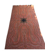 Kashmir Paisley Throw Antique  19th Century Wool Piano Shawl Tablecloth ... - $13,350.27 MXN
