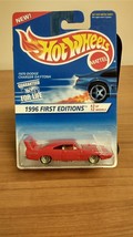 1996 Hot Wheels #382 First Editions 3/12 1970 Dodge Charger Daytona Red wGold7Sp - £6.18 GBP