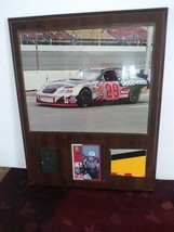 Kevin Harvick Autographed Piece Of Tire And Car Plaque Goodwrench #29 2002 - $158.40