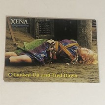 Xena Warrior Princess Trading Card Lucy Lawless Vintage #8 Locked Up &amp; Tied Down - £1.60 GBP