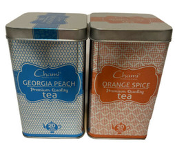 Chami Empty Collectible Tins Orange Spice Georgia Peach Lot 2 Tins Only - £11.49 GBP