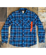 Voyager Men&#39;s Lined Thermal Flannel Shirt Jacket, Blue, Size M - NWT - $36.00 CAD