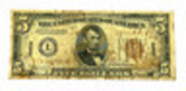 Series of 1934-A U.S. Hawaii Federal Reserve Note Fine Condition FR #2302 - $240.47