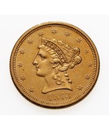 1873 Ouvert 3 G $2.50 Or Liberty Quarts Aigle En UNC État - $15,461.03 MXN