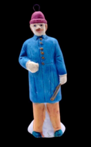 Vintage Christmas Village Figure Figurine Police Cop Policeman Club Victorian - $18.49