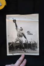 Vtg Boston Red Sox Elbie Fletcher Glossy Photo Opening Day Print Matted ... - $246.90 MXN
