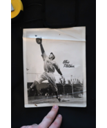 Vtg Boston Red Sox Elbie Fletcher Glossy Photo Opening Day Print Matted ... - $12.99