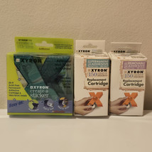 New Xyron 150 Create-A-Sticker Maker w/ New Roll &amp; 2 New Refill Cartridg... - $757.22 MXN