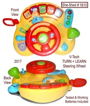 Vtech 2017 Turn &amp; Learn Driver Toy Steering Wheel 80166 (used) - £11.72 GBP