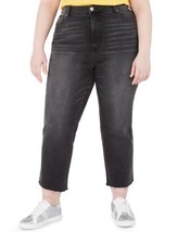 Celebrity Pink Womens Trendy Plus Size The Iconic Cropped Straight Jeans... - £27.02 GBP