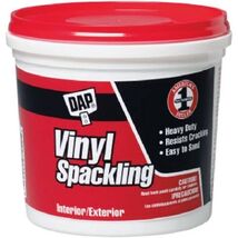 DAP 12133 Vinyl Spackling Rtu Ga Raw Building Material, 1 gal, White - $57.53 CAD