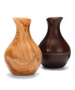 USB Electric Wood Grain Ultrasonic Cool Mist Humidifier Aroma Essential ... - $17.58
