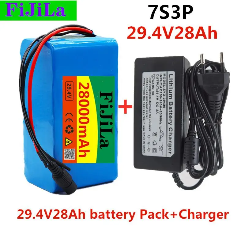 24V 28ah 7s3p 18650 battery lithium battery 29.4V 2800mah electric bicycle moped - £226.87 GBP