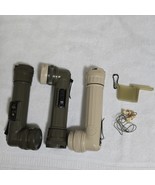VTG Lot 3 Fulton USGI Angle Flashlights MX99I/U USA Green Tan / Ear Plugs - $731.20 MXN
