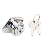7/8&quot; Keyed Different Locks Keys Desk Drawer Mailbox Office Cabinet Chrome - $9.69