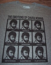 THE EMOTIONS OF CHUCK NORRIS T-Shirt MENS 2XL XXL NEW - $19.80