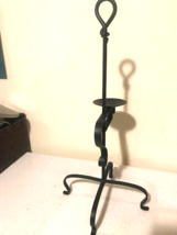 Wrought iron Candle holder with led pillar candle- SALE image 5