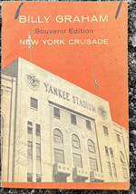 Billy Graham Souvenir Edition New York Crusade 1957 Vtg Booklet Yankee S... - £3.75 GBP