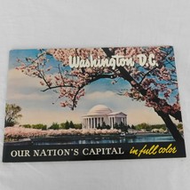 Washington D.C. Our Nation&#39;s Capital in Full Color Souvenir Booklet Circa 1950s - £4.65 GBP