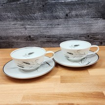 Ceres Easterling 2 Set of Cup and Saucer Wheat Pattern Mug Bavaria German - £7.46 GBP