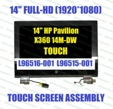 HP Pavilion x360 14-DW 14M-DW 14&quot; FHD LCD Touch Screen Complete Assembly - £168.03 GBP