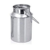 Stainless Steel Milk Storage Can with Lid 10 L Ghee can Oil Container Milk Can - £41.68 GBP