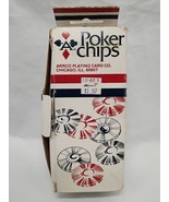 Mixed Box Of Arco And Other Branded Stackable Poker Chips Red White Blue - £7.43 GBP