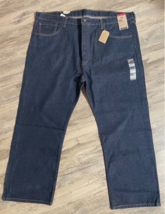 Levis 501 Original Fit Jeans Straight Dark Button Fly NWT Big &amp; Tall 44x29 - £25.67 GBP