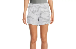 Athletic Works Women&#39;s Shorts Grey Camo 3XL (22) Performance Stretch NEW - £10.22 GBP