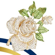 Nefertiti&#39;s Gilded Bloom: XL Gold Rose Brooch - $1,776.99 MXN