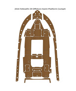 2016 Yellowfin 39 Offshore Swim Platform Cockpit Pad Boat EVA Foam Teak ... - $4,011.78 CAD