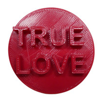 True Love Candy Heart Cookie Stamp Embosser Made In USA PR5459 - $3.99