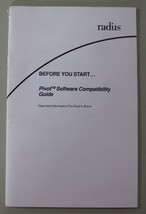 Radius - Before You Start : Pivot Software Compatibility Guide - 1990 - $9.87
