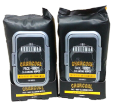 4x Men&#39;s NOBLEMAN CHARCOAL Face &amp; Body Cleansing Wipes w/ Aloe &amp; Chamomile 60/pk - $38.60