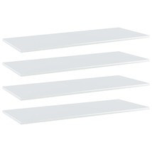  Shelf Set of 4 High gloss white Engineered wood - $2,143.98 MXN