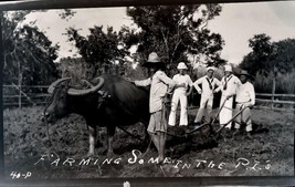 VINTAGE NEGATIVE; FARMING;PHILIPPINE ISLANDS; CIRCA 1912 - £23.55 GBP
