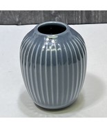 Kahler Denmark Hammershøi Pottery Vase Hans-Christian Bauer Blue Gray 4.... - £34.11 GBP